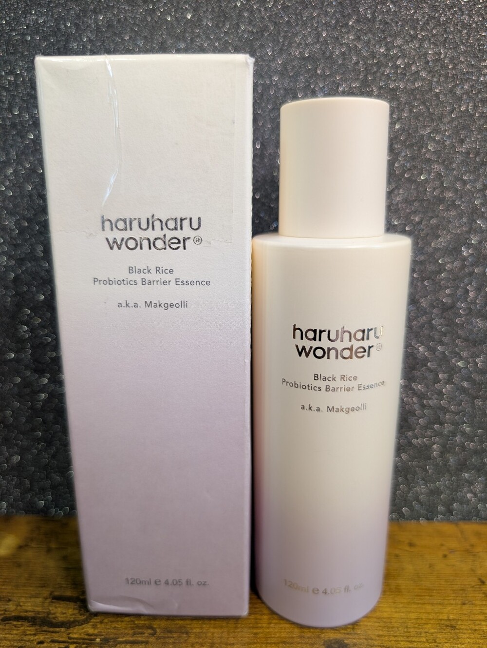Haruharu Wonder Black Rice Probiotics Barrier Essence Makgeolli 4.05oz K-Beauty